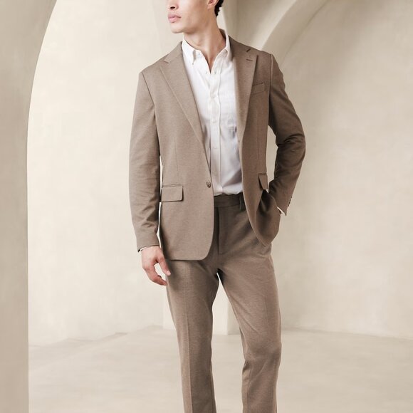 Banana Republic Men's Tailored Knit Suit Jacket and Trouser